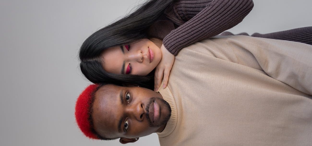 multiethnic models in stylish clothes in studio