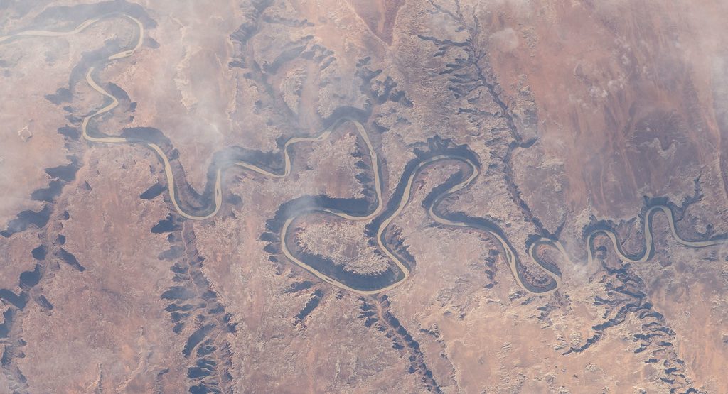 A portion of Green River and its tributary canyons in the state of Utah